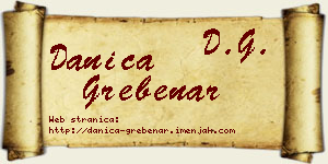 Danica Grebenar vizit kartica